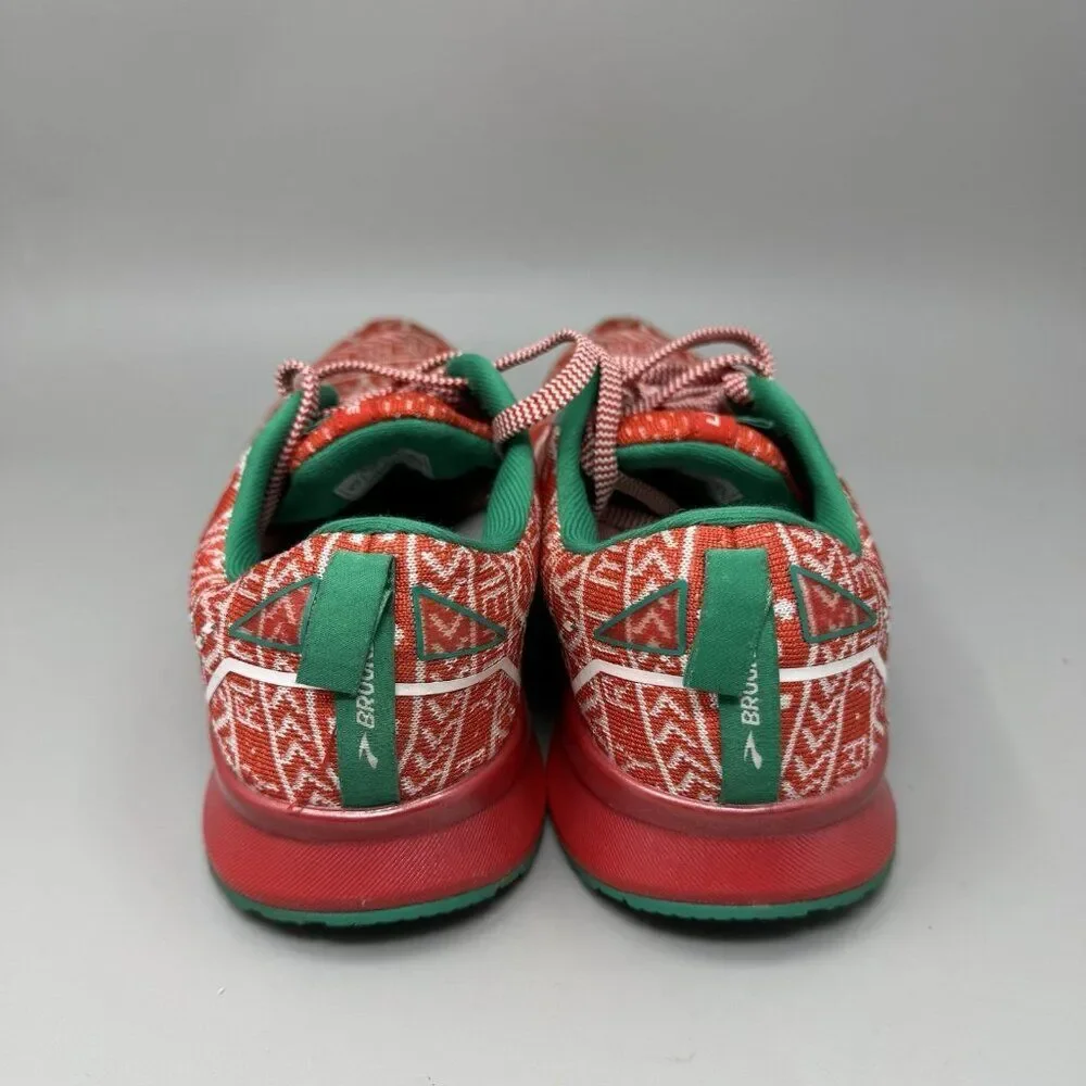Brooks Shoes Women's 9.5 B Levitate 5 Run Merry Christmas 1203571B634 Red Green